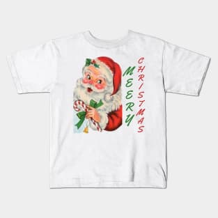 retro vintage pink santa claus Kids T-Shirt